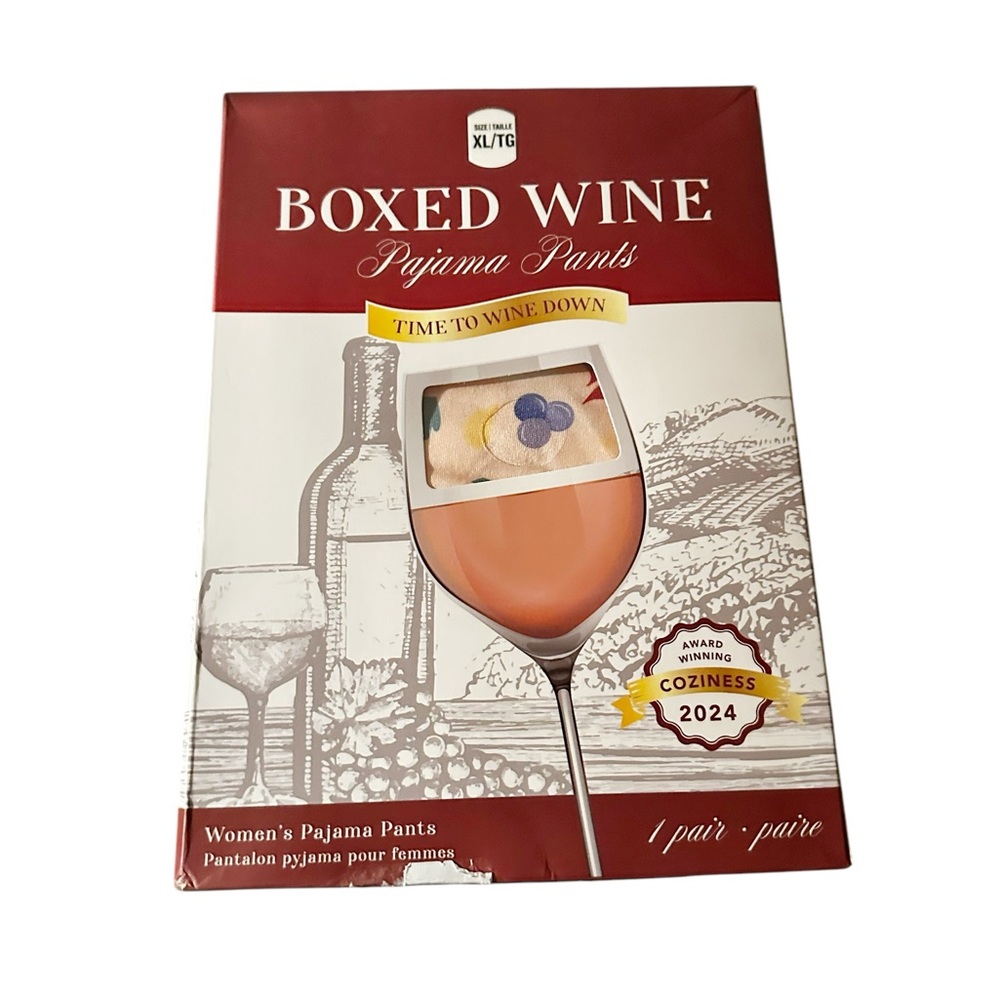 NWT boxed wine, pyjama bottoms, extra large